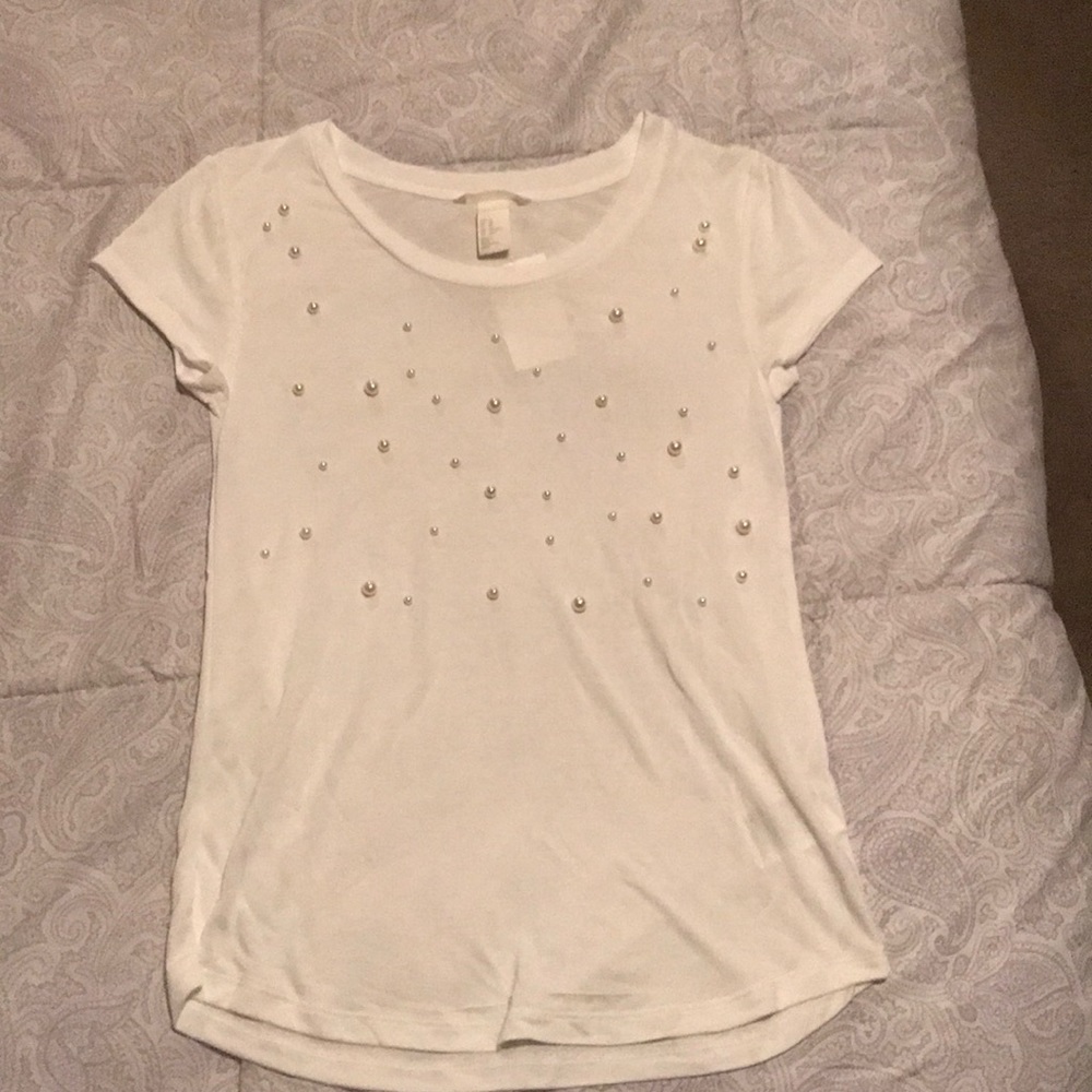 White H&M top
